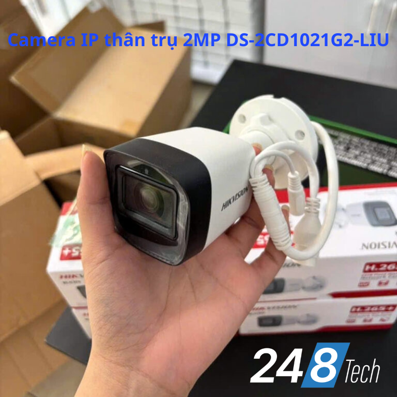 Camera IP thân trụ 2MP DS-2CD1021G2-LIU