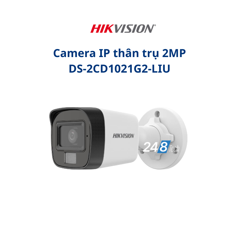 Camera IP thân trụ 2MP DS-2CD1021G2-LIU