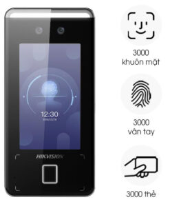 Thiết Bị Kiểm Soát Vào Ra – Máy Chấm Công Khuôn Mặt, Vân Tay, Thẻ Mifare HIKVISION DS-K1T341CMF