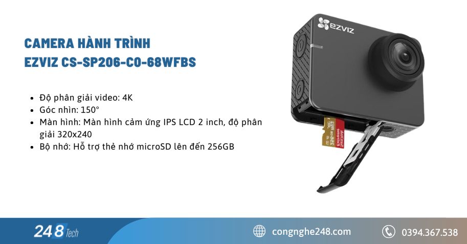 Camera hành trình Ezviz CS-SP206-C0-68WFBS