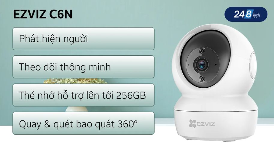 Camera gia đình giá rẻ IP Wifi Ezviz C6N 1080p