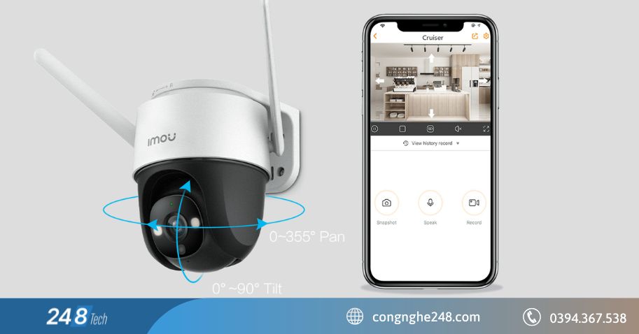 Imous IPC-S42FP - Loại camera 360 độ lắp tại nhà được nhiều gia đình lựa chọn