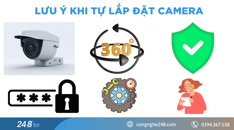 Lưu ý quan trọng khi tự lắp đặt camera cửa hàng 