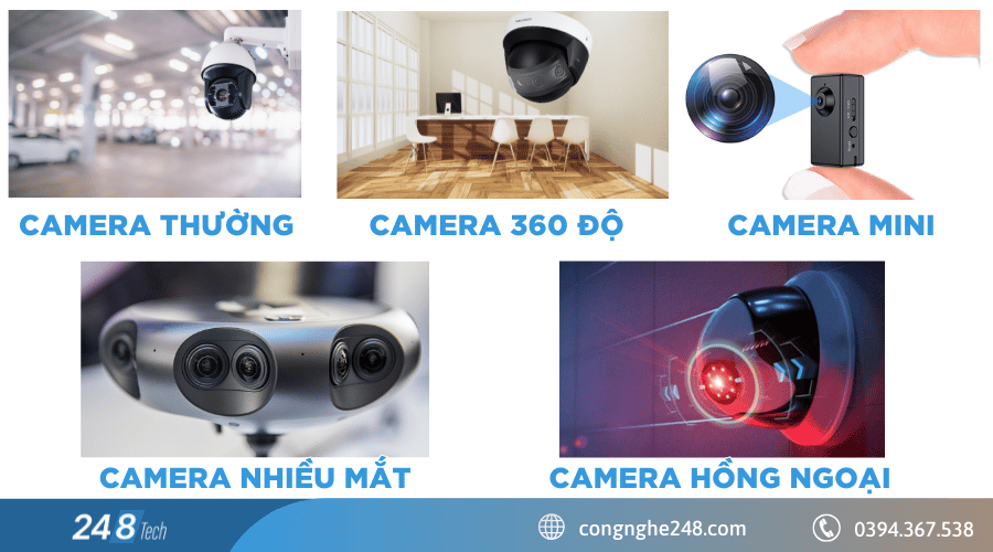 Các loại camera wifi dựa theo tính năng
