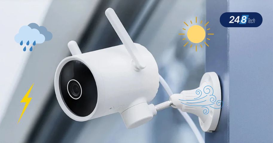 Lưu ý khi lắp đặt camera ngoài trời