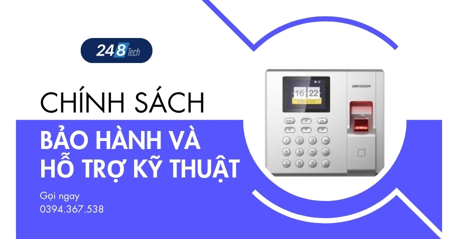 Chính sách bảo hành và hỗ trợ kỹ thuật máy chấm công