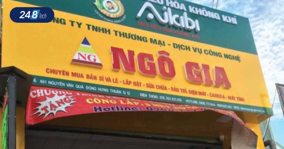 Cửa hàng Ngô Gia chuyên phân phối máy chấm công