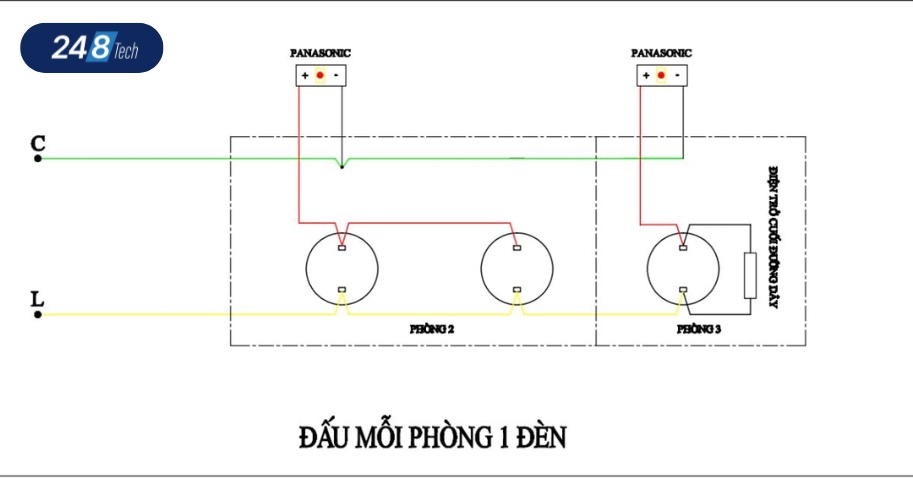 Hướng dẫn cách đấu đầu báo khói chi tiết, đúng tiêu chuẩn 4 Sơ đồ hệ thống báo khói 1