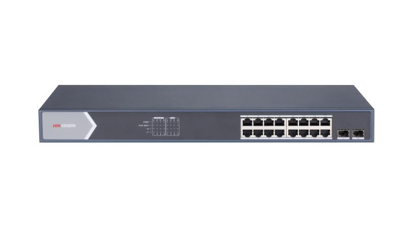 Switch mạng thông minh 16 cổng PoE Gigabit HIKVISION DS-3E1518P-SI