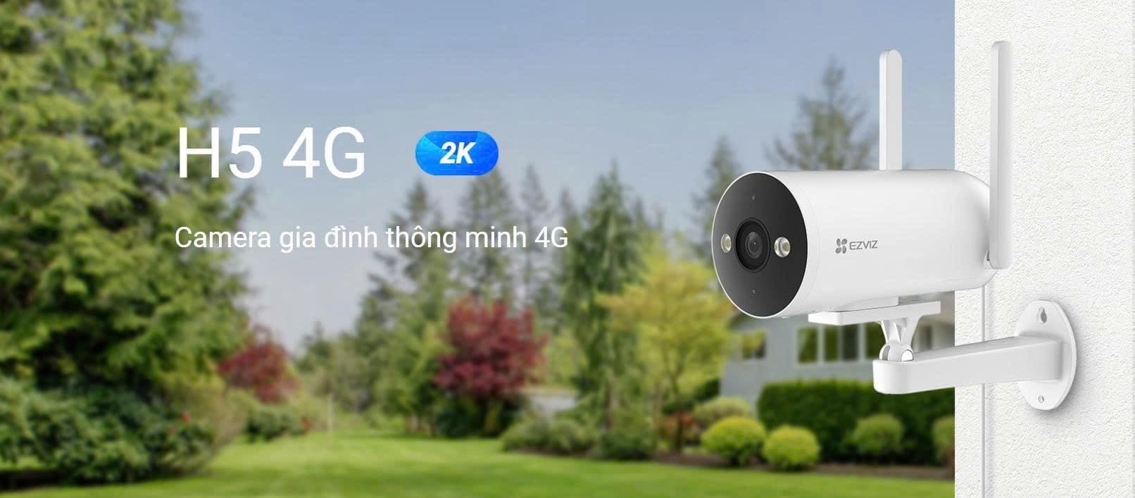 Camera 4G Ngoài Trời Không Dây EZVIZ H5 2K 1 Camera 4G Ngoài Trời Không Dây EZVIZ H5 2K