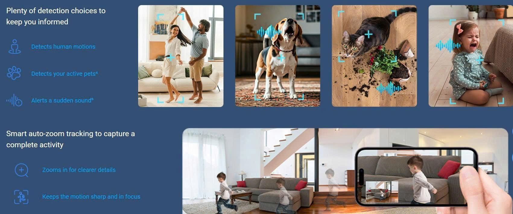 Camera trong nhà EZVIZ H6C G1 4K