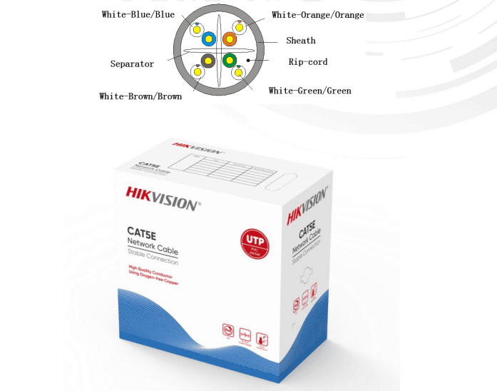 Cáp mạng Cat 5E Hikvision DS-1LN5EUEC0 3 Cáp mạng Cat 5E Hikvision DS-1LN5EUEC0