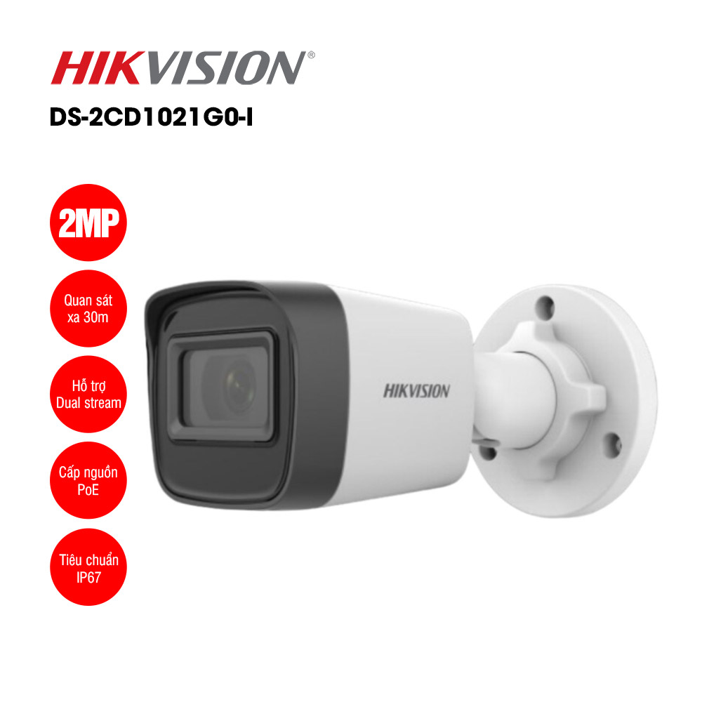 Camera IP Hikvision DS-2CD1021G0-I 2MP