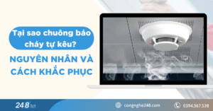 chuông báo cháy tự kêu
