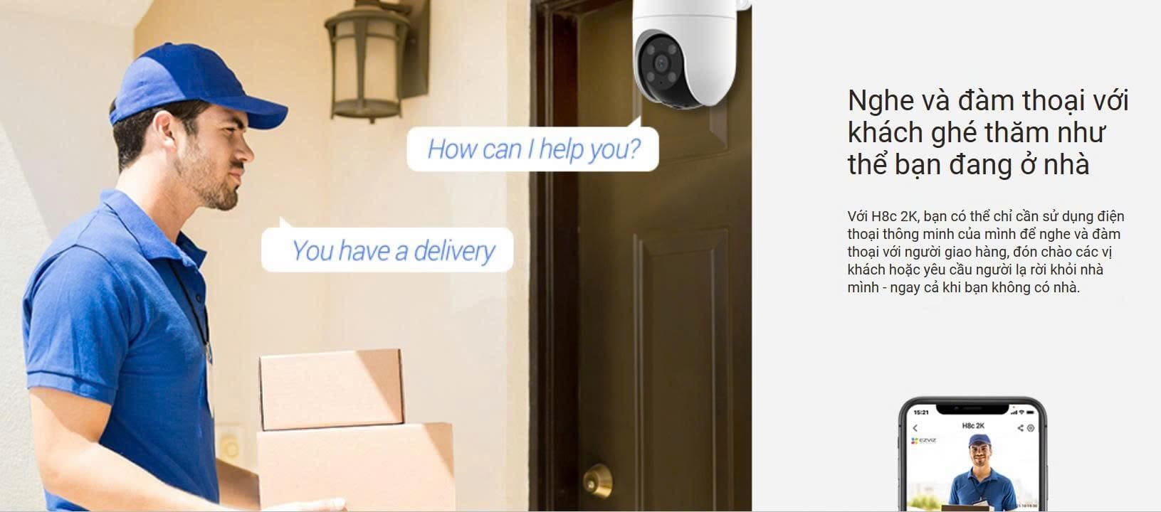 Camera WiFi EZVIZ H8C 2K