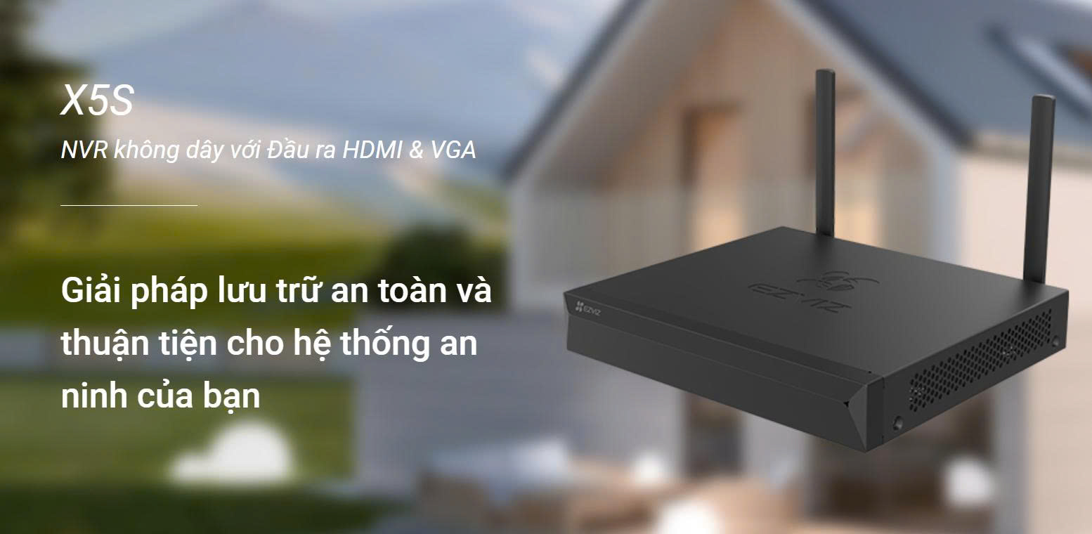 Đầu ghi không dây 8 kênh EZVIZ X5S 8W 1 Đầu ghi không dây 8 kênh EZVIZ X5S 8W