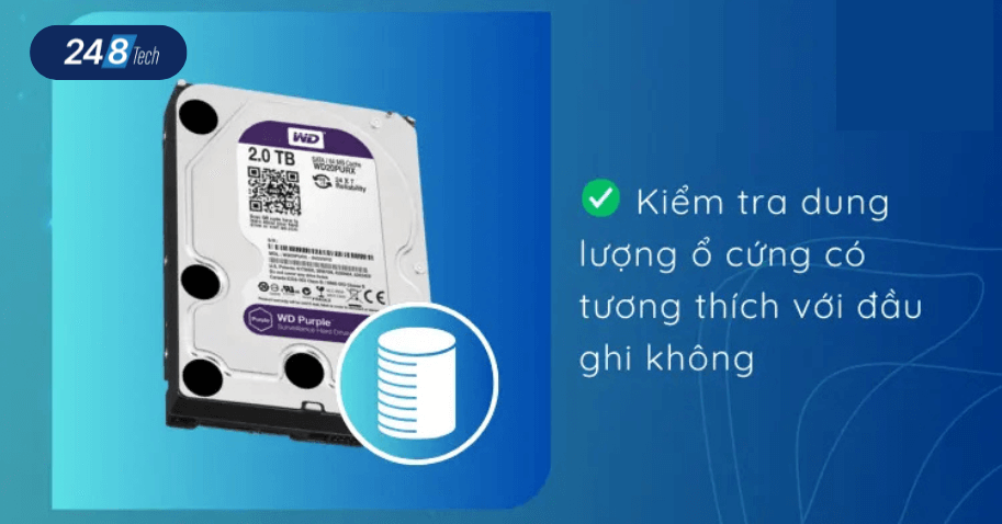 Công thức tính dung lượng ổ cứng camera giám sát chuẩn nhất 5 Tính dung lượng ổ cứng camera cần lưu ý kiểm tra tính tương thích với đầu ghi