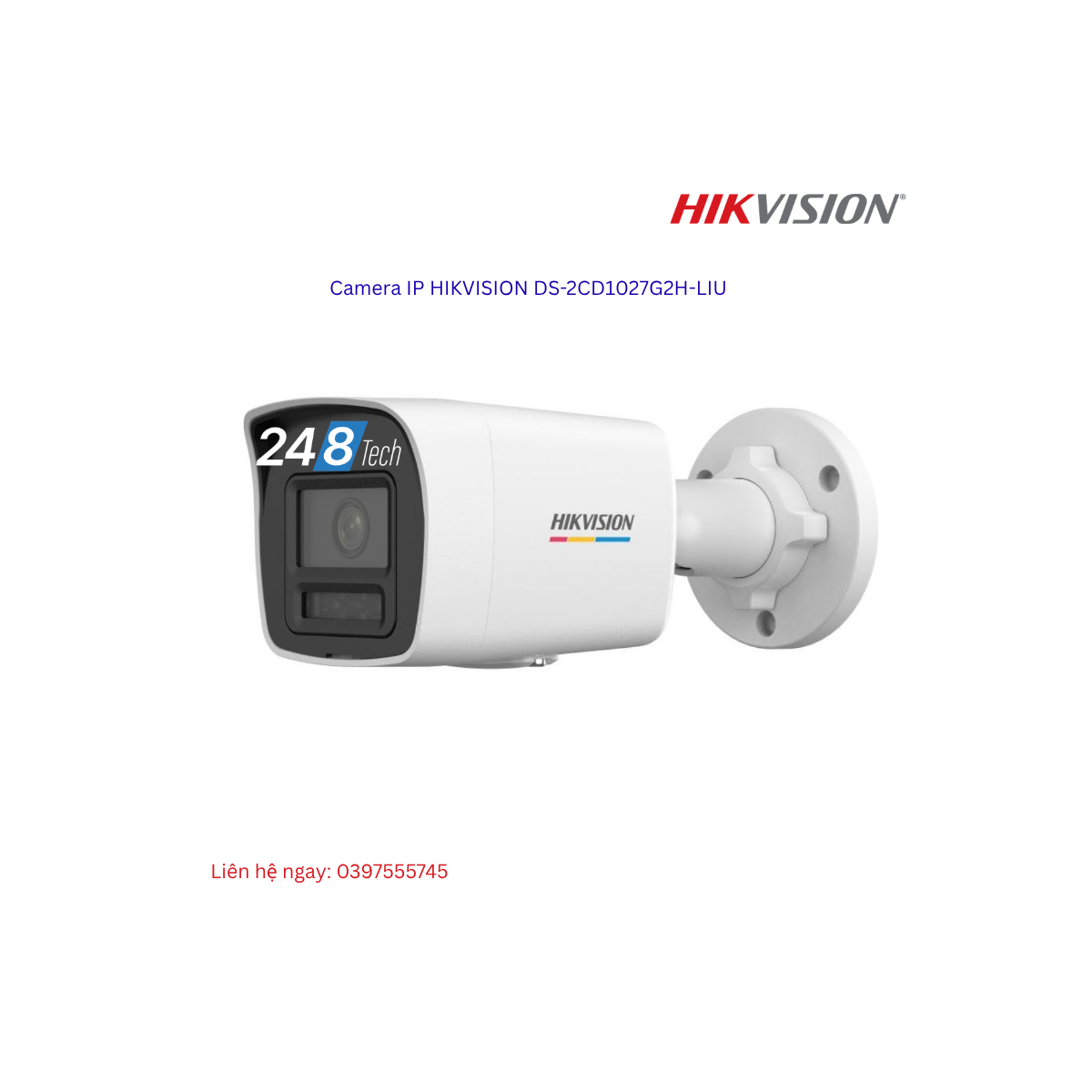 Camera IP HIKVISION DS-2CD1027G2H-LIU