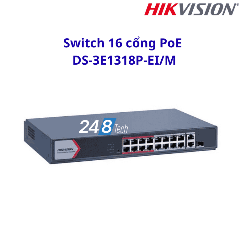 Switch 16 cổng PoE DS-3E1318P-EI/M