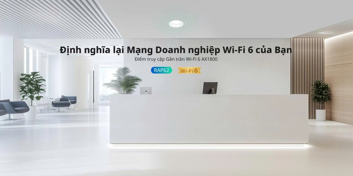 Bộ phát WiFi gắn tường RUIJIE RG-RAP62