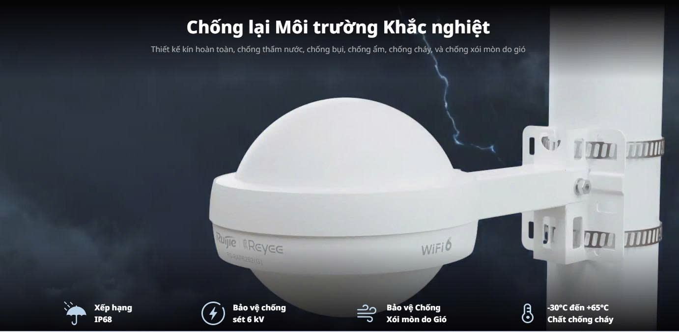 Bộ phát Wifi ngoài trời Reyee RG-RAP6262(G)