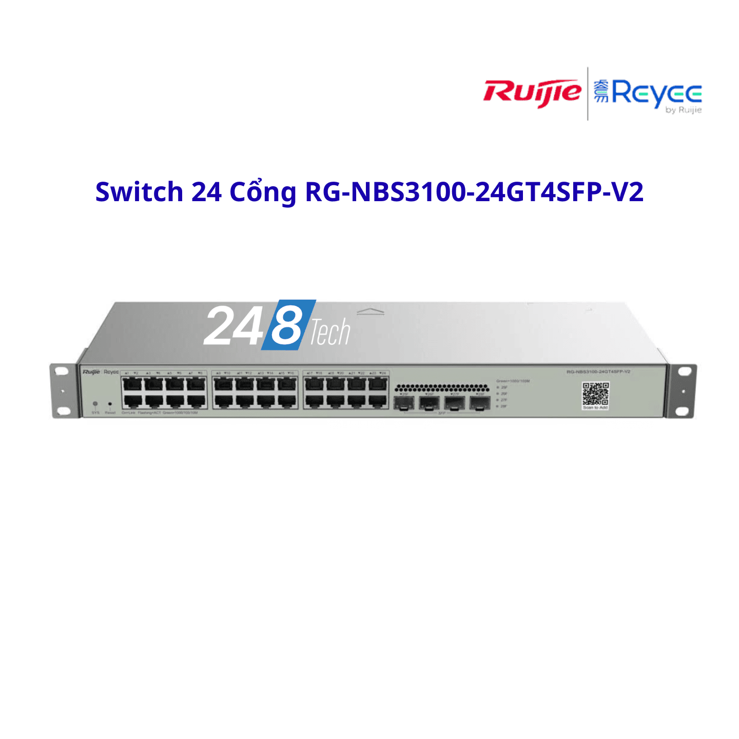 Switch 24 Cổng RG-NBS3100-24GT4SFP-V2 (1) Switch 24 Cổng RG-NBS3100-24GT4SFP-V2
