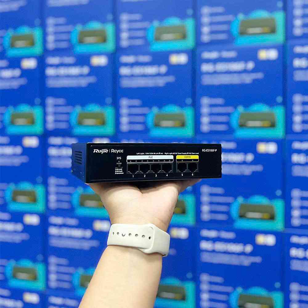 Switch 4 cổng PoE RUIJIE REEYE RG-ES106F-P