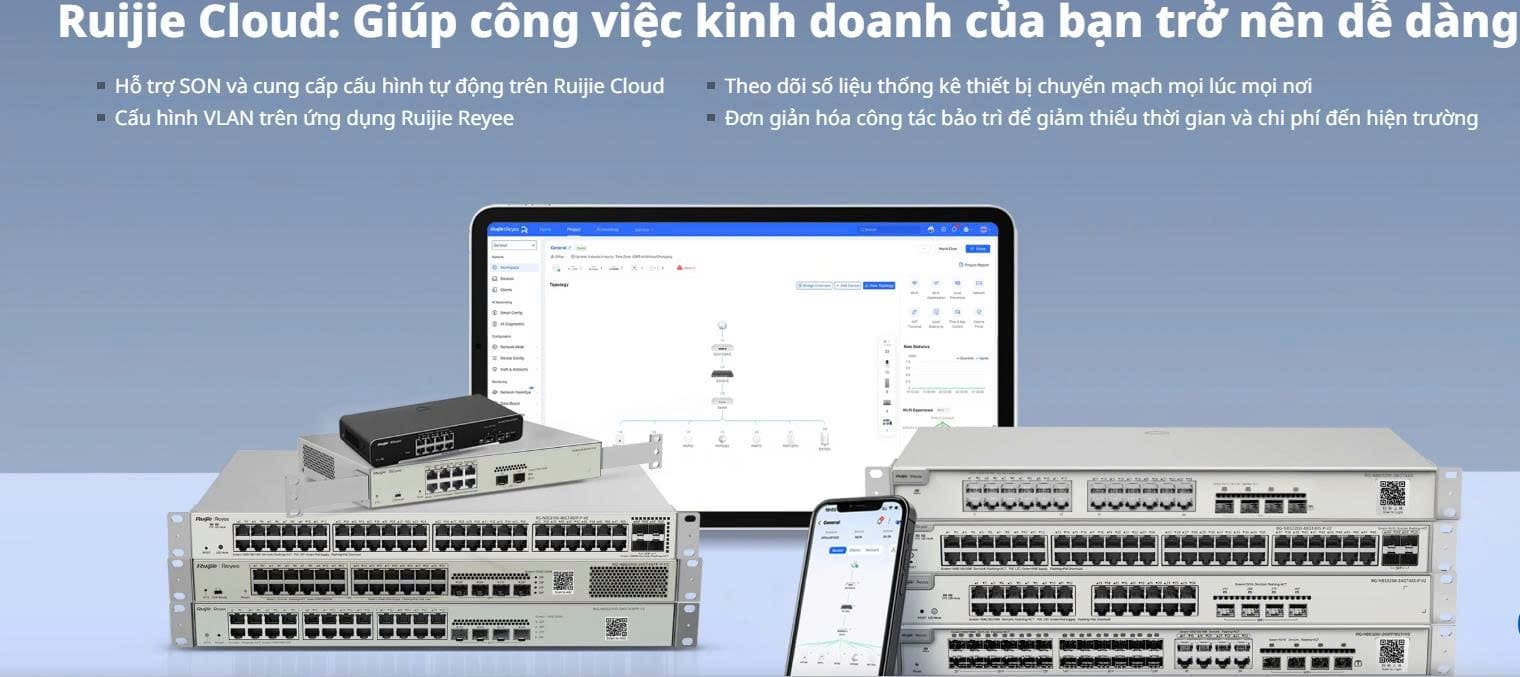 Switch 48 Cổng REYEE RG-NBS3200-48GT4XS