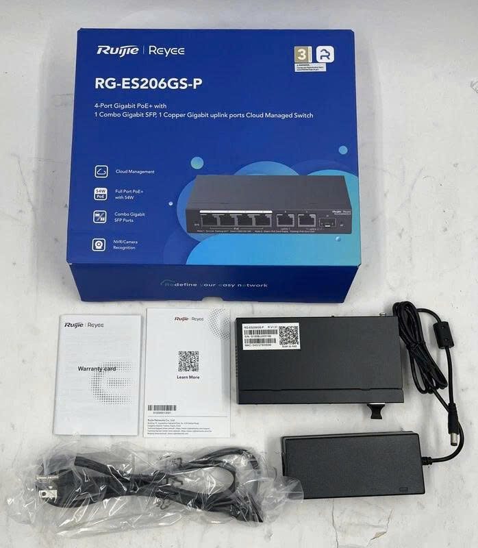 Switch 6 Cổng RUIJIE REYEE RG-ES206GS-P