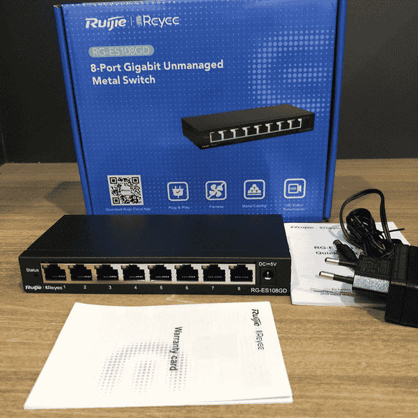 Switch 8 Cổng RUIJIE REEYE RG-ES108GD 1 Switch 8 Cổng RUIJIE REEYE RG-ES108GD