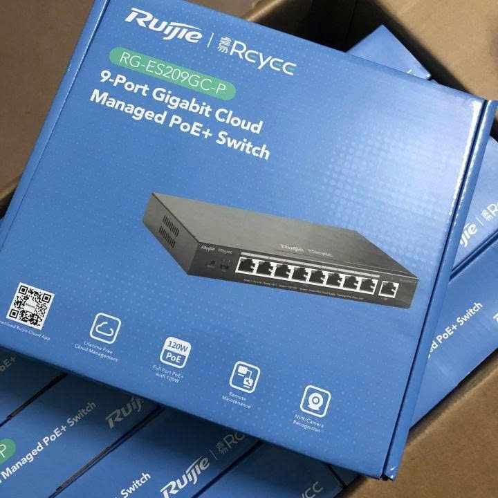 Switch POE 9 Cổng REYEE RG-ES209GC-P
