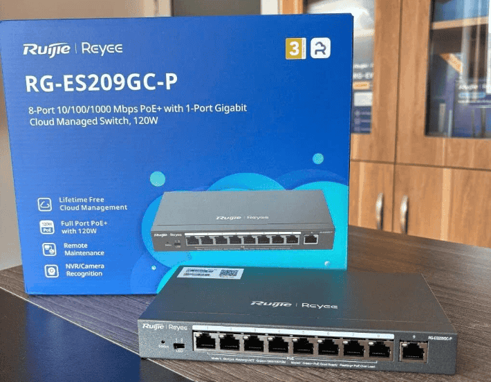 Switch POE 9 Cổng REYEE RG-ES209GC-P