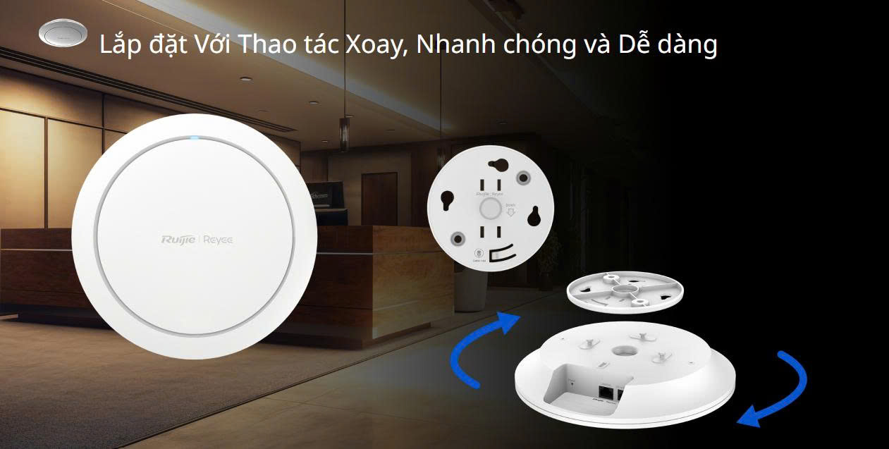 WiFi 6 ốp trần Reyee RG-RAP2266