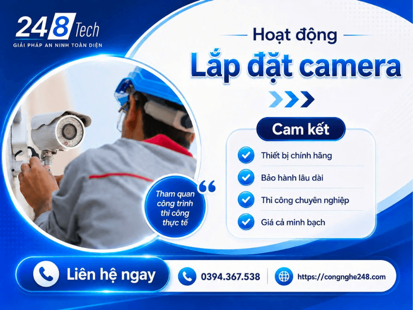 Cam kết khi lắp camera