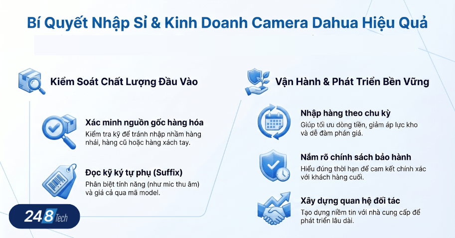 Lưu ý khi nhập camera Dahua giá sỉ