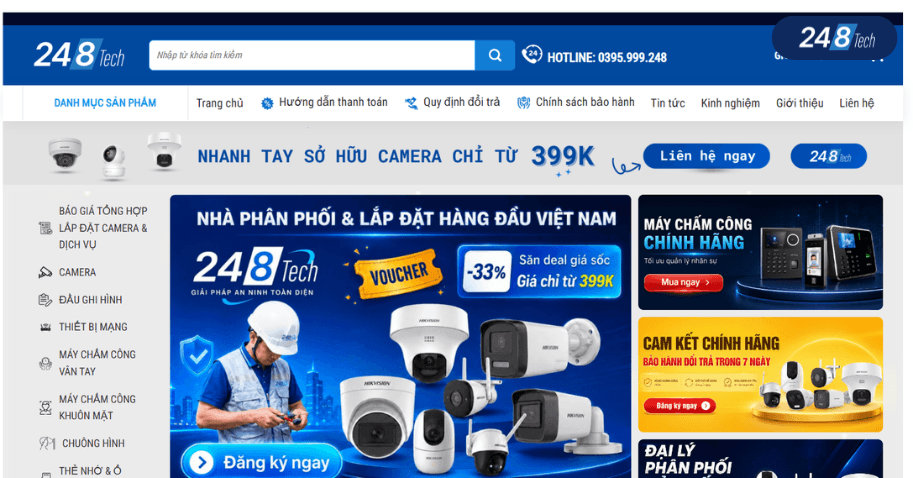 Phát triển kênh bán hàng online song song với cửa hàng khi mở cửa hàng camera