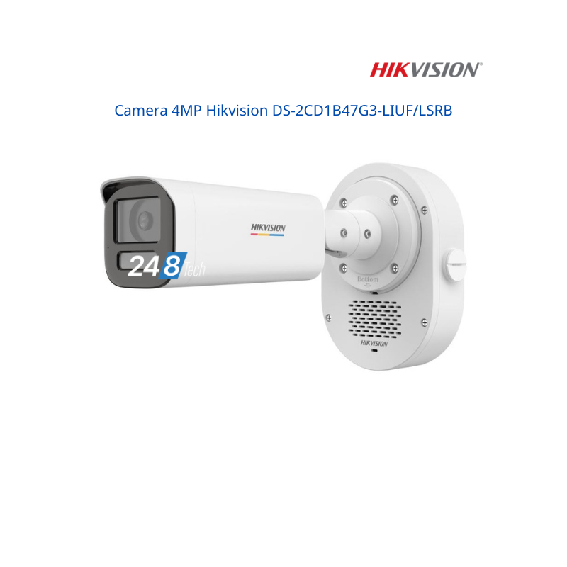 Camera 4MP Hikvision DS-2CD1B47G3-LIUF/LSRB